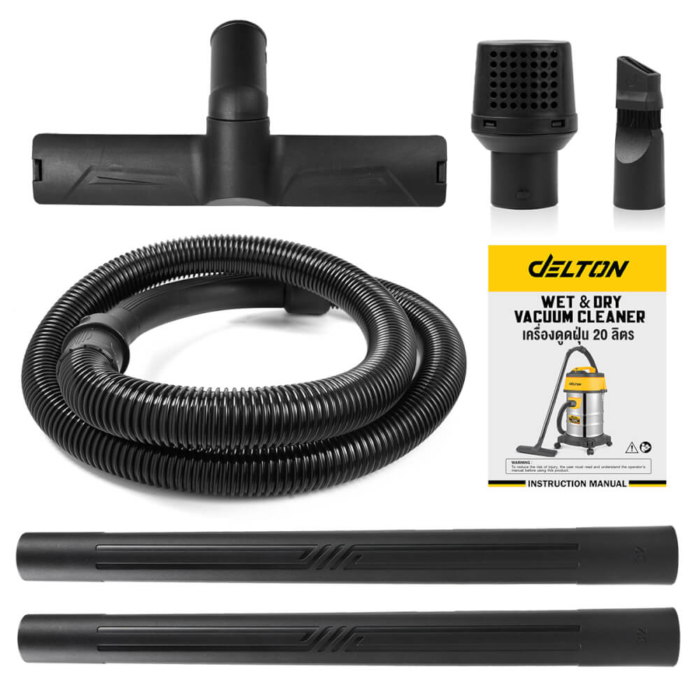 เครื่องดูดฝุ่น DELTON รุ่น WDC-20L 20 ลิตร 1,800 วัตต์